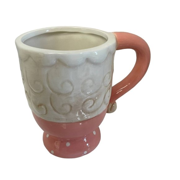 Retro JOHANNA PARKER Cup Mup Mr  Claus Ceramic Christmas Holiday Set 16oz - Picture 9 of 11